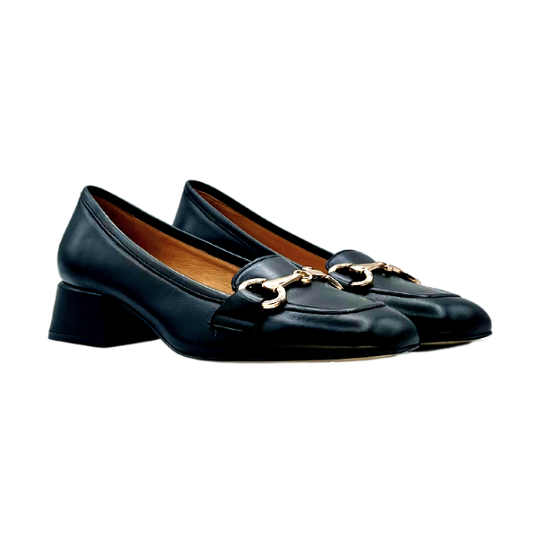 Mocassino tacco 5 con accessorio