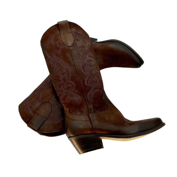 Texano in nabuck ingrassato