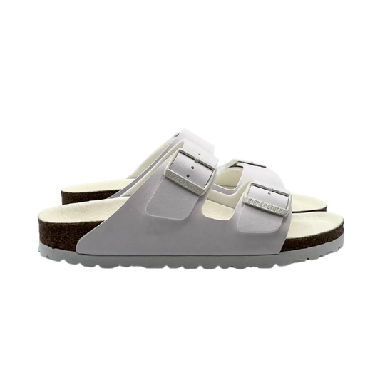 Sandalo Birkenstock all white doppia fibbia