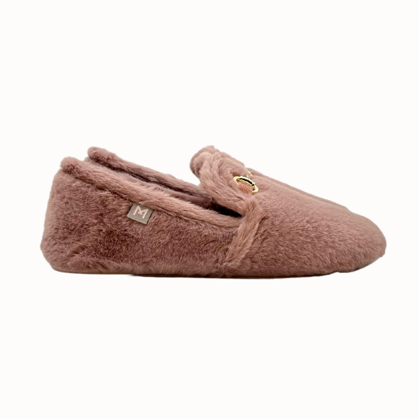 ciabatta ecofur maquillage con staffa dorata