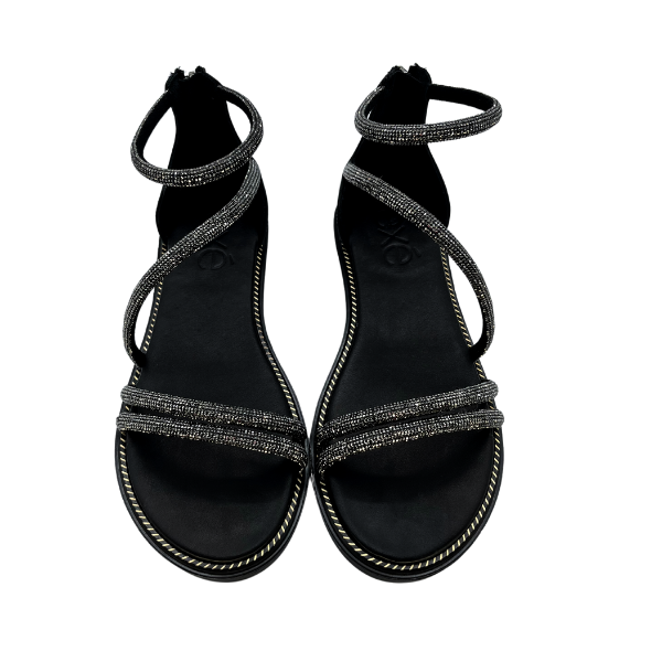 Sandalo romano con cinturini glitter
