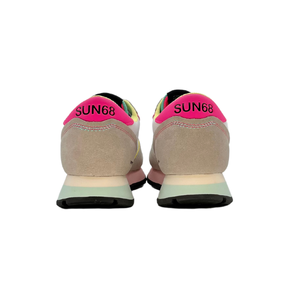 Running Sun68 bianca e profili multicolor
