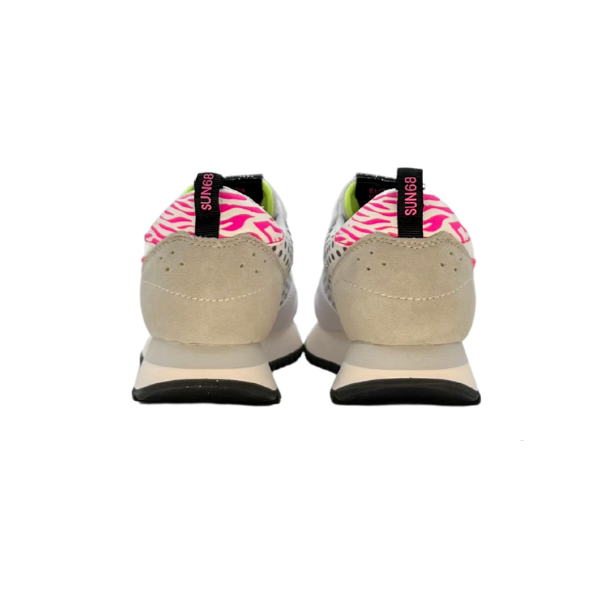Running Sun68 bianca e lampo fuxia