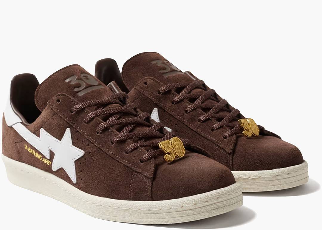 Adidas Campus 80s Bape 30th Anniversary Brown
