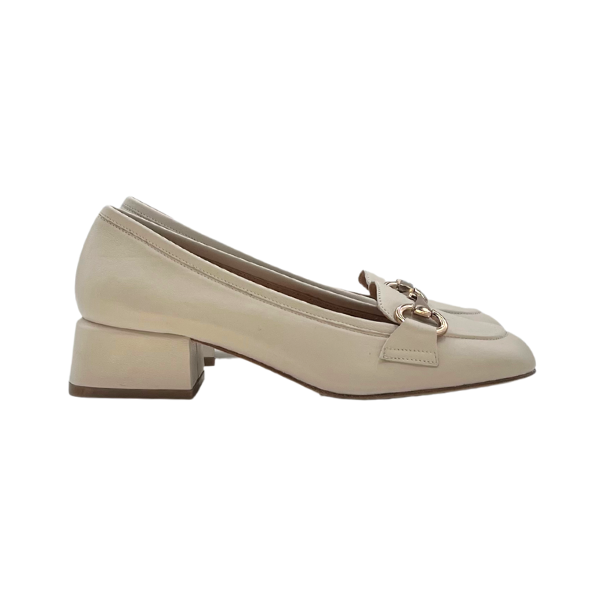Mocassino tacco 5 con accessorio