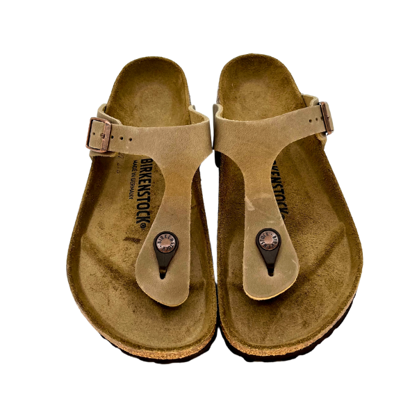 Infradito Birkenstock in pelle oliata