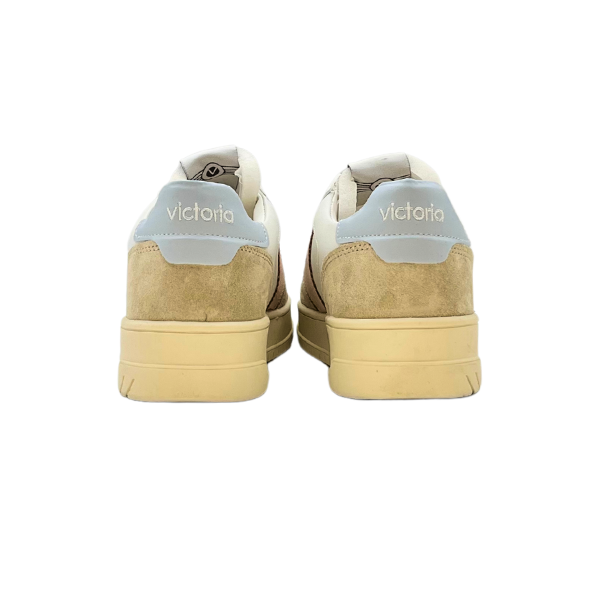 Sneakers retrò basket con dettaglio azzurro