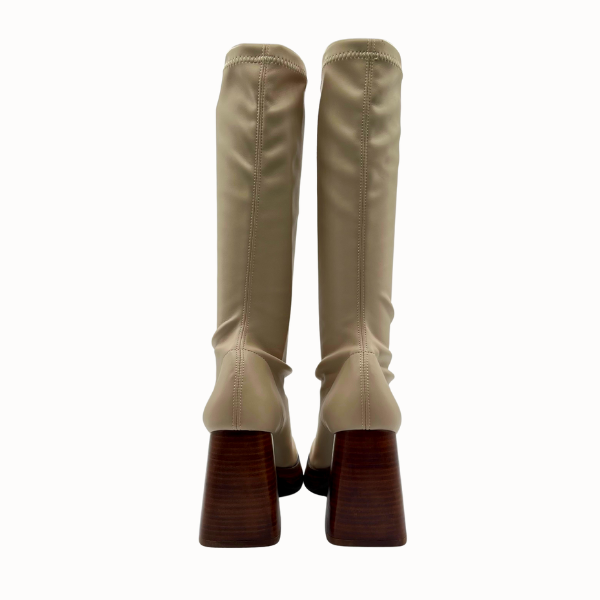 Stivaletto osso elasticizzato con platò anni '70