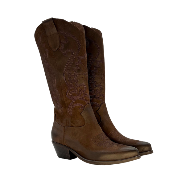 Texano in nabuck ingrassato