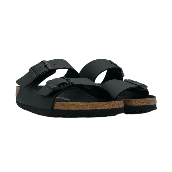 Sandalo Birkenstock all black doppia fibbia