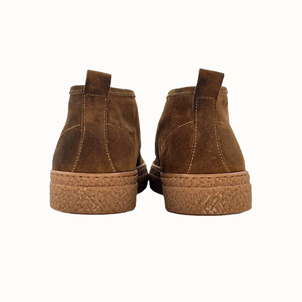 Polacchino in camoscio ingrassato e fondo sneaker
