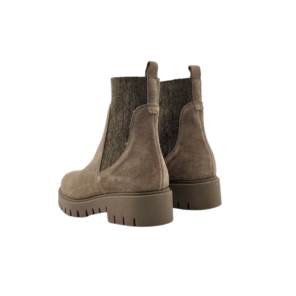 Combat boot con dettaglio lana