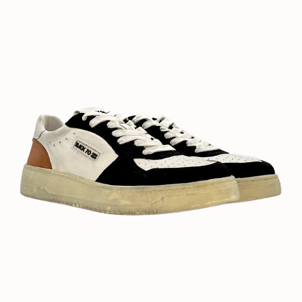 Retrò low basket Back '70 white/tan/black