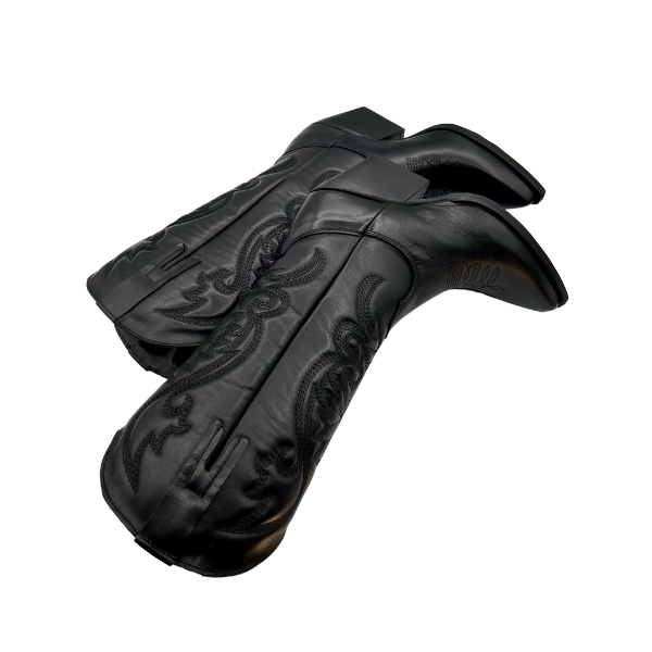 Texano in pelle tacco 50