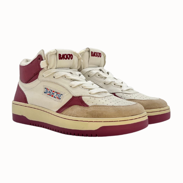 Retrò mid basket Back '70 white/purple