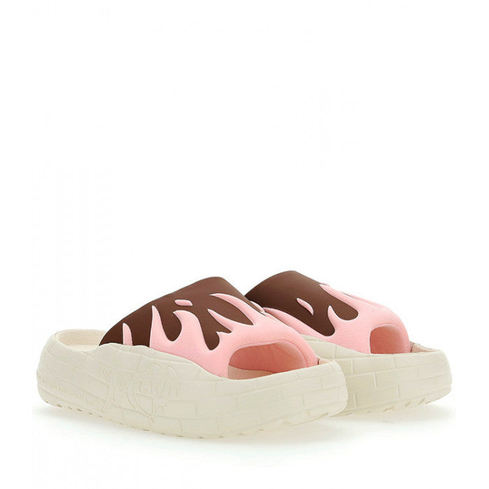 Slide Acupunture brown pink