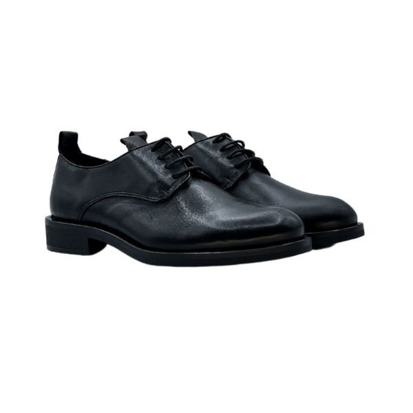 Francesina in pelle nera