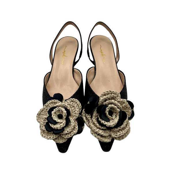Slingback con fiore