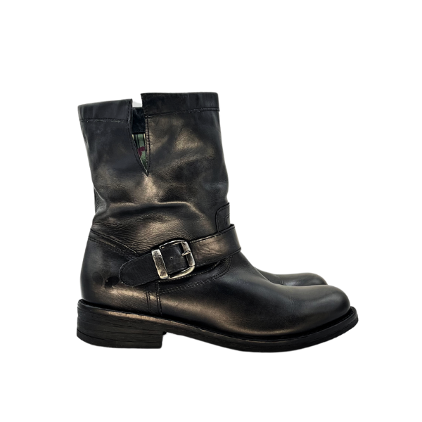 Biker Felmini in pelle lavata