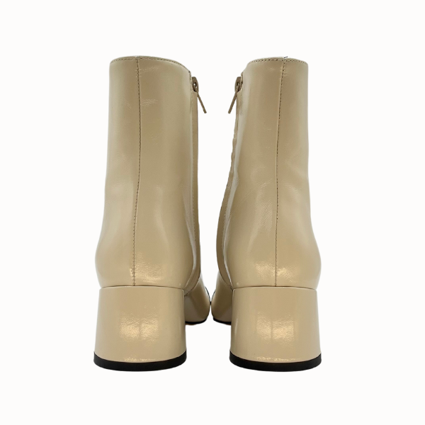 Stivaletto in naplack bicolore tacco 50