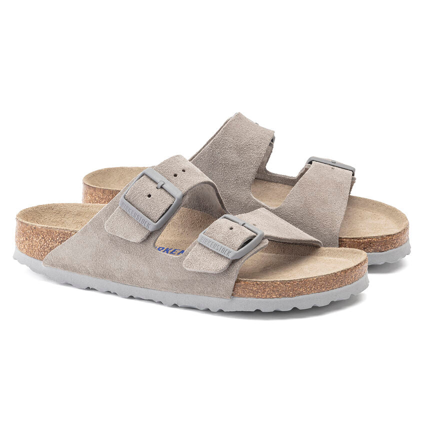 Birkenstock Arizona suede coin grey
