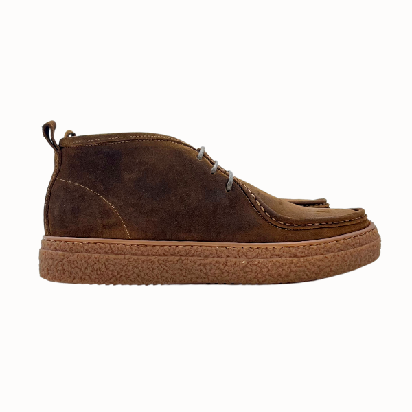 Polacchino in camoscio ingrassato e fondo sneaker