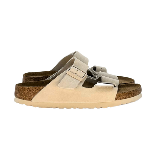 Sandalo Birkenstock in suede doppia fibbia