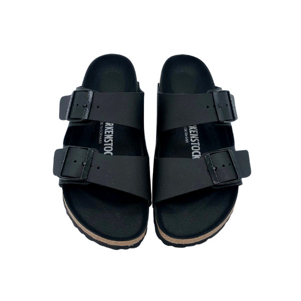 Sandalo Birkenstock all black doppia fibbia