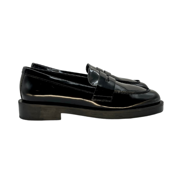 Mocassino con nappine abrasivato nero