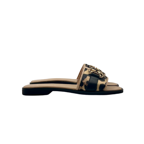 Slides in pelle con H metallica