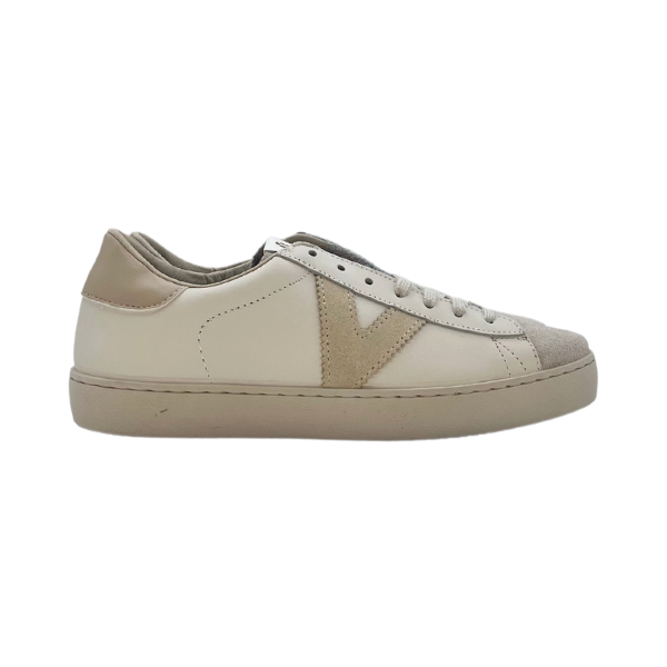 Sneakers flat V logo ghiaccio