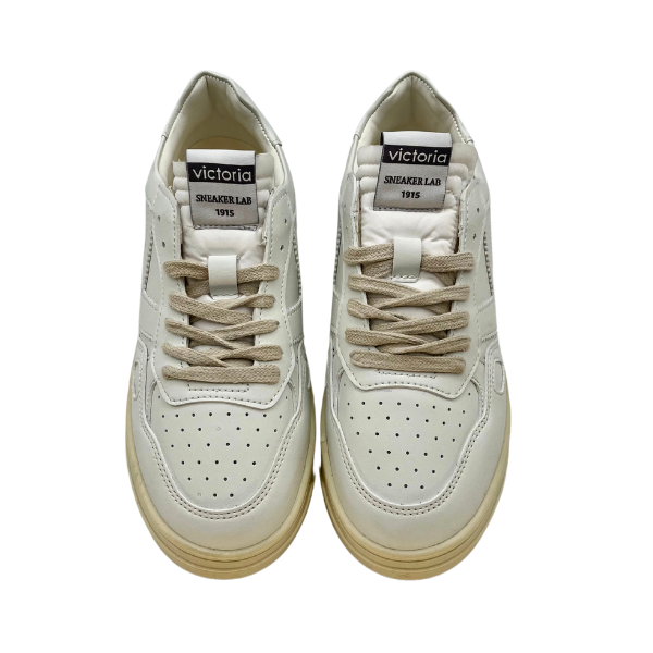 Sneakers retrò basket total white