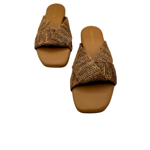 Slides in rafia intrecciata