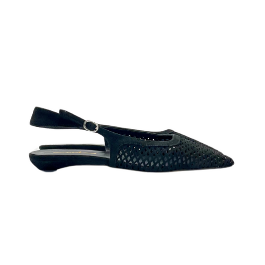 Slingback in camoscio