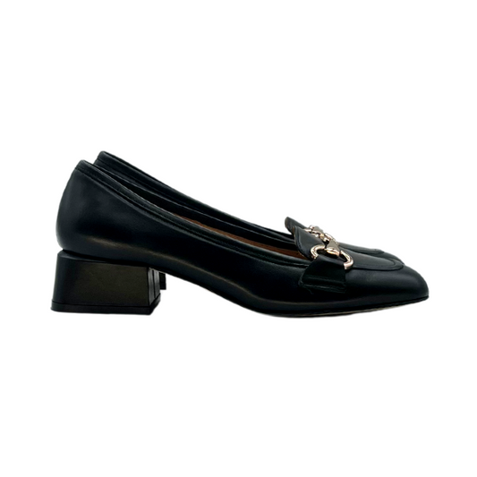 Mocassino tacco 5 con accessorio