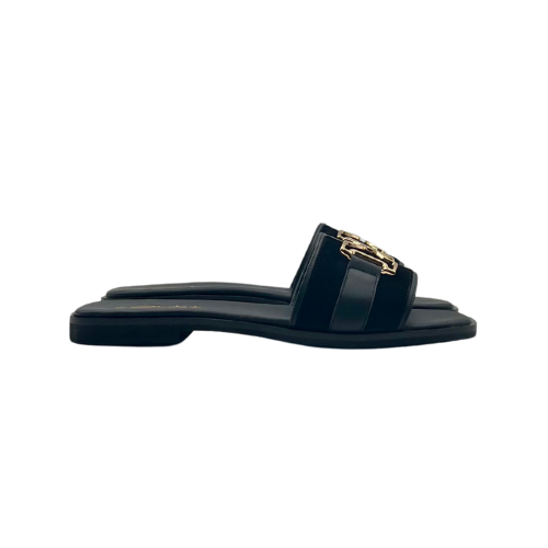 Slides in pelle con H metallica