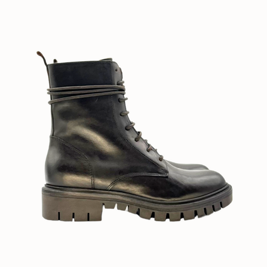 Combat boots testa di moro