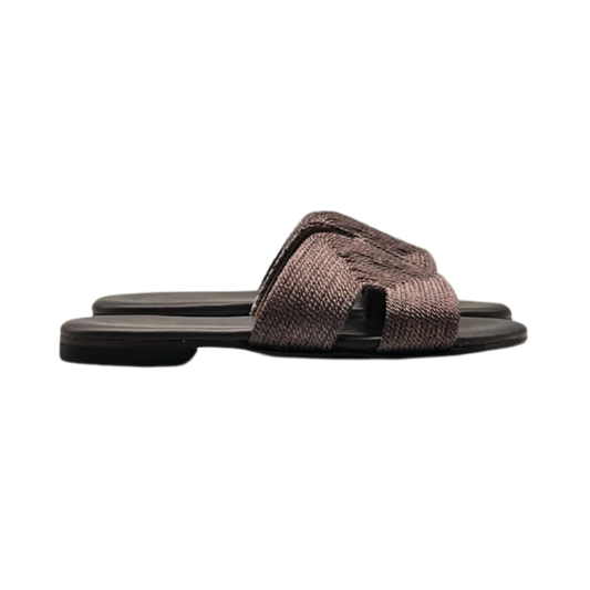 Slipper in rafia