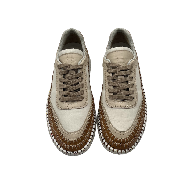 Sneaker intrecciata