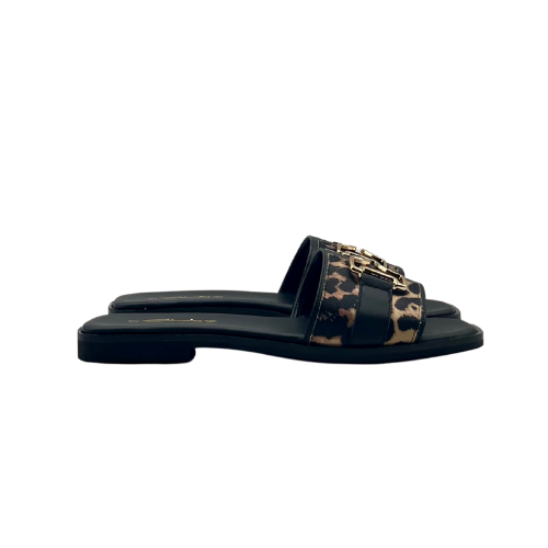 Slides in pelle con H metallica